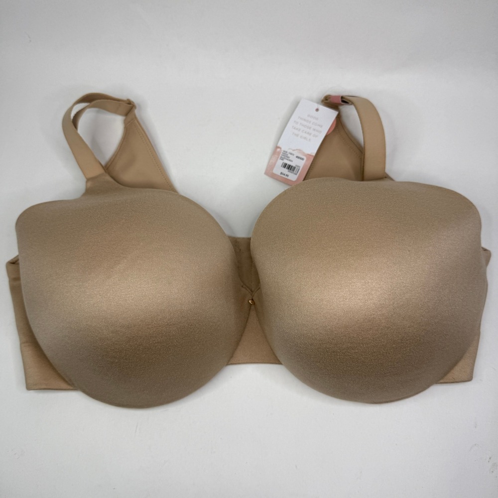 NEW Cacique Invisible Backsmoother Bra 40DDD Tan Lightly Lined Full Coverage